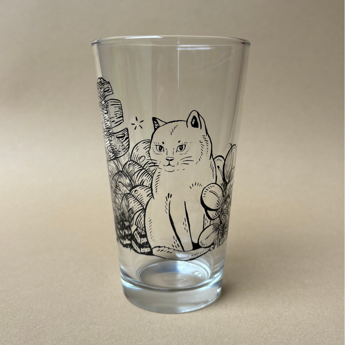 Cat & Houseplants - Pint Glass